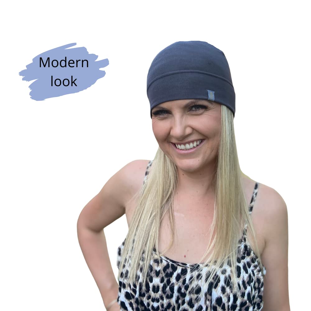 EMF Beanie Skull Cap Hat Adult Size Bamboo Faraday Fabric Pack of 2 C30944