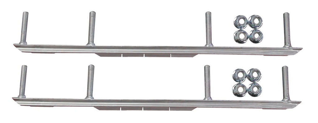 Orange BX Snowmobile Skis with 7.5" Shaper Bars Complete Kit A623