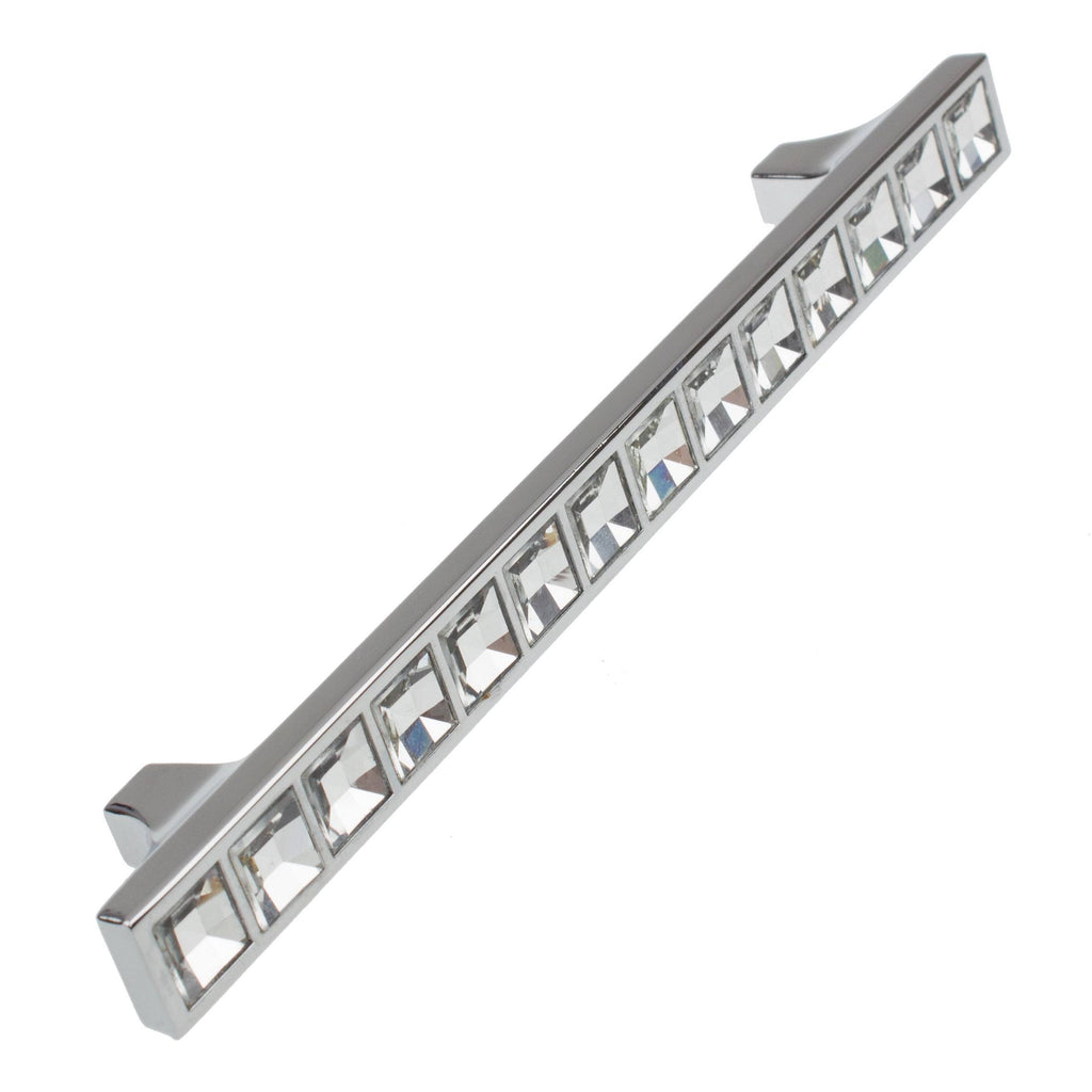 6.75-Inch K9 Crystal Cabinet Pulls with 5-Inch Screw Spacing (Pack of 10 or 25) D173