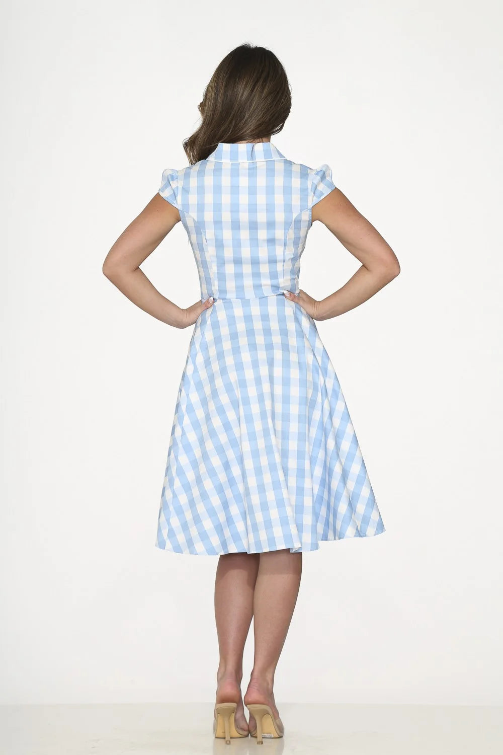 Blue Gingham Dress E131674