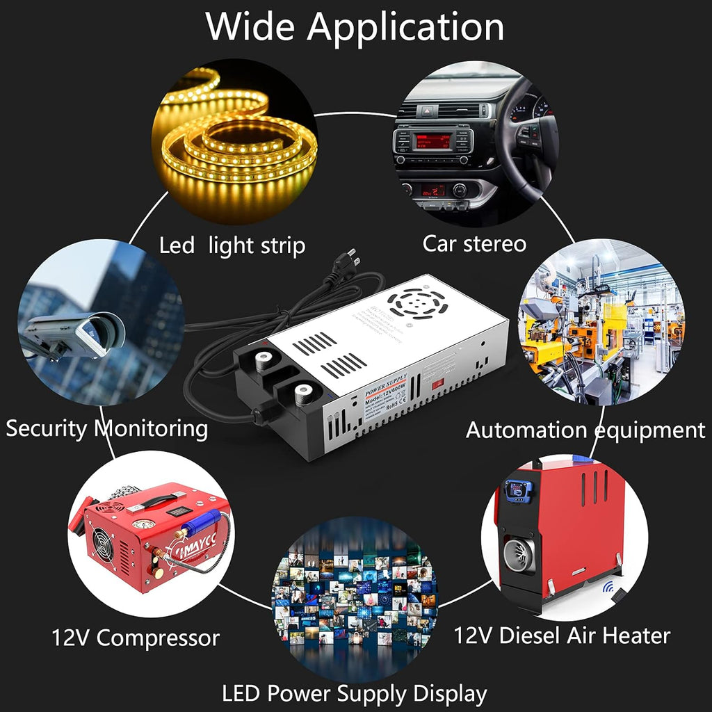 12V 600W 50A DC Switch Transformer Power Supply P1114