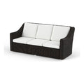 Beige Cast Iron Outdoor Wicker Sofa S65720