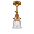 Brass LED Semi Flush Mount Light U465113