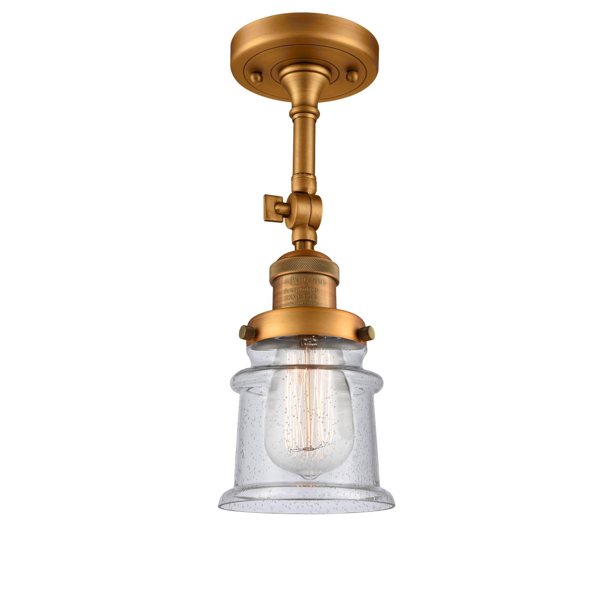 Brass LED Semi Flush Mount Light U465113