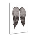 Black Angel Wings Giclee Print on Gallery Wrap Canvas L17787