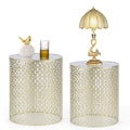 Set of 2 Metal End Table J334