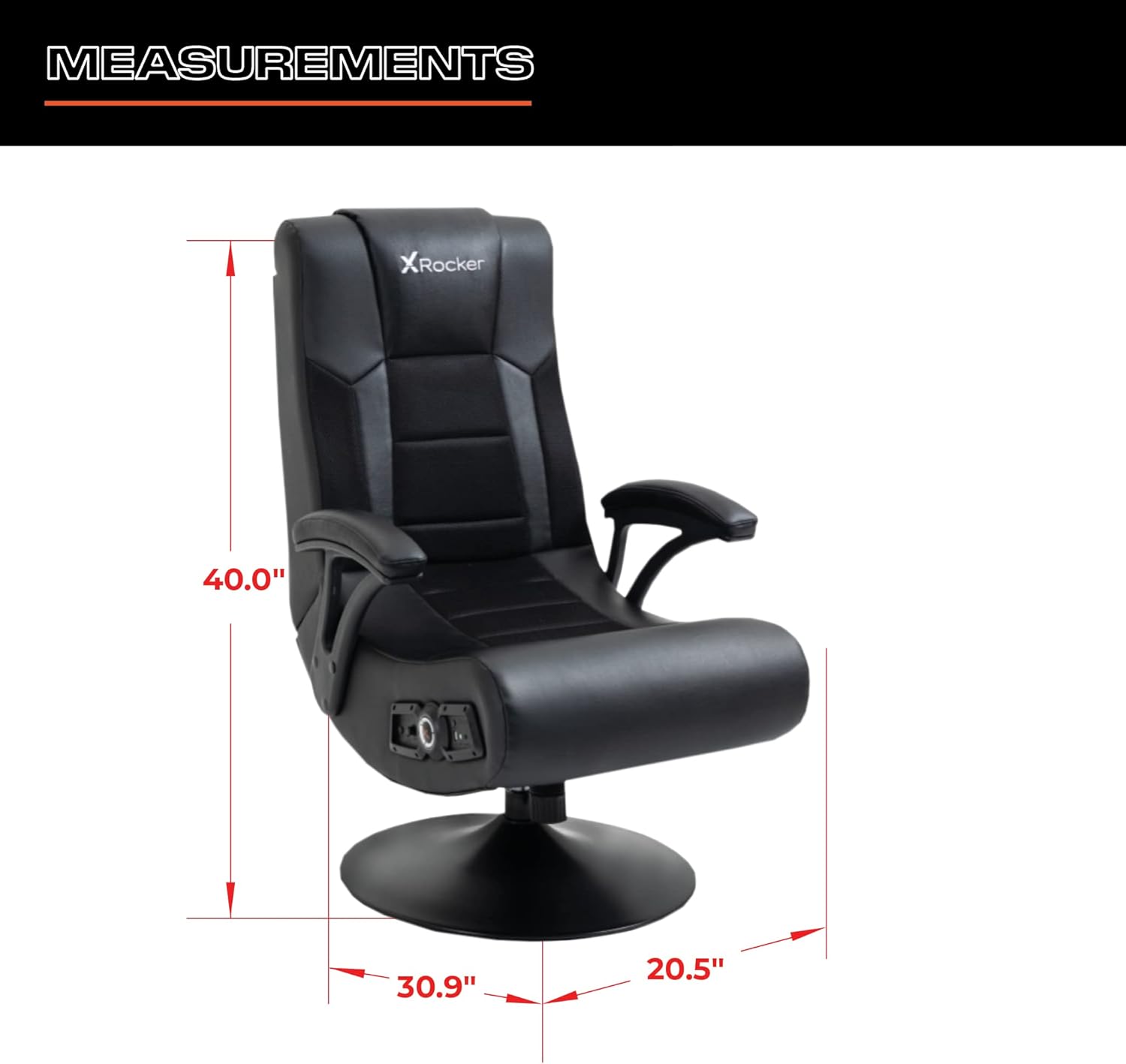 Wireless Black 2.1 Gaming Chair J480