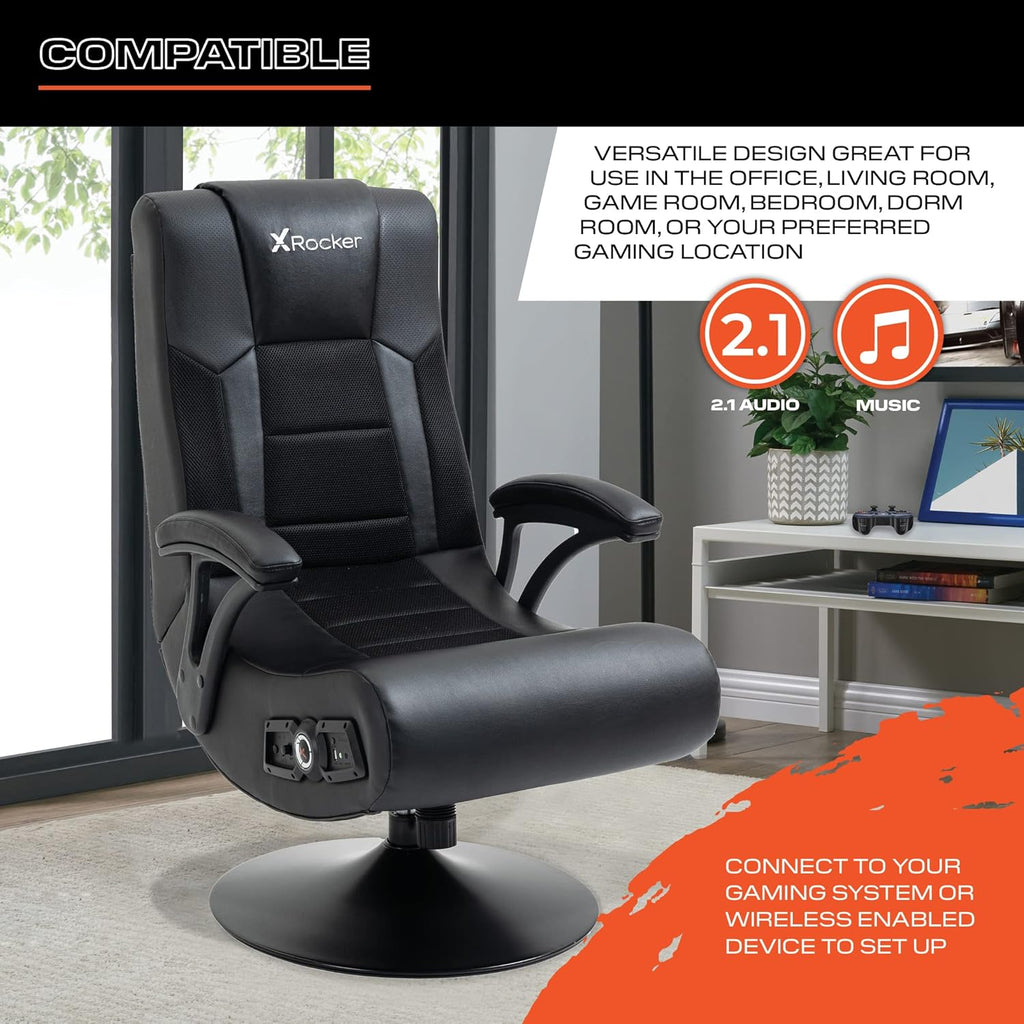Wireless Black 2.1 Gaming Chair J480