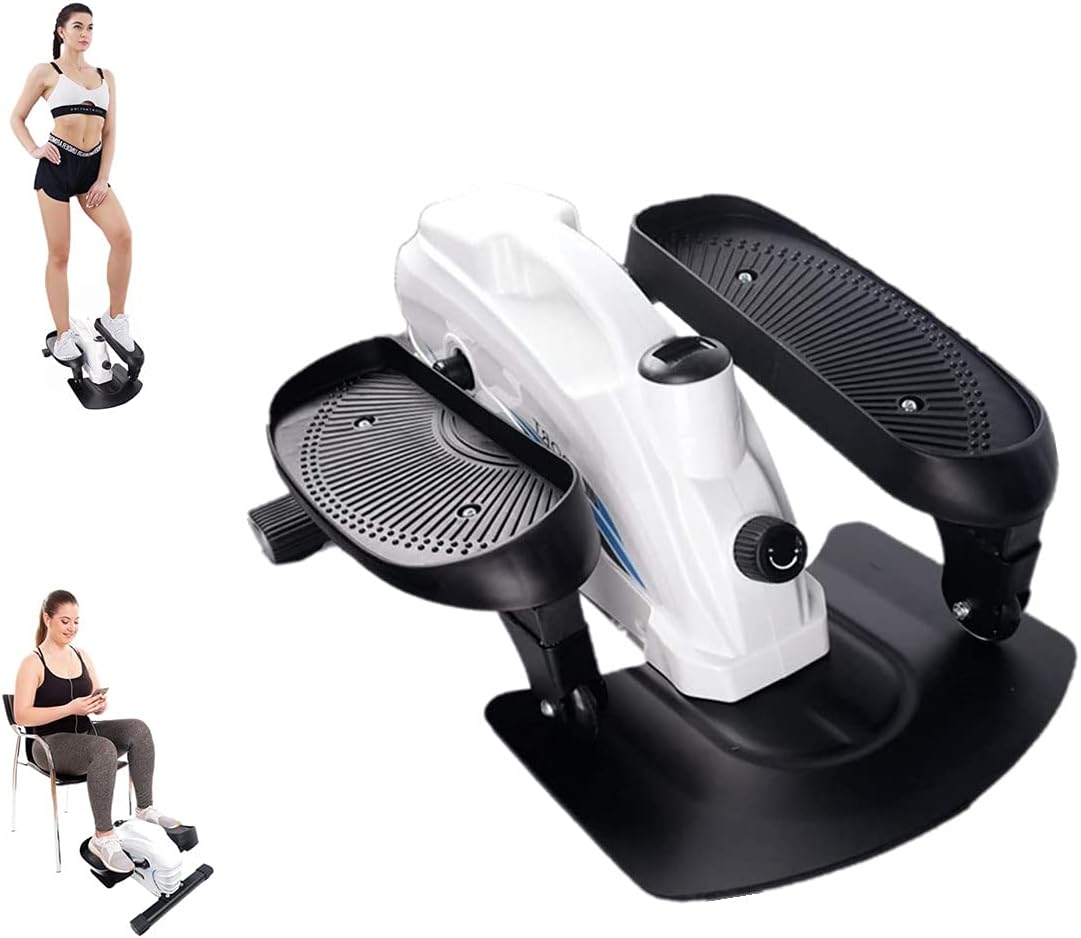 Mini Elliptical Machine Under Desk with Display Monitor and Adjustable Resistance Z6652