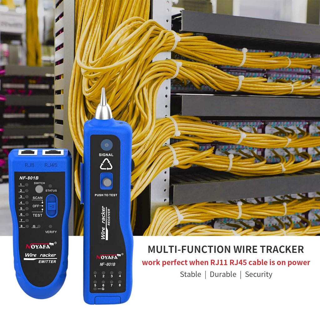 Blue Pack of 2 Network Cable Tester with Earphone and Toolkit R11404