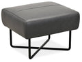 Black Metal Base Ottoman W620