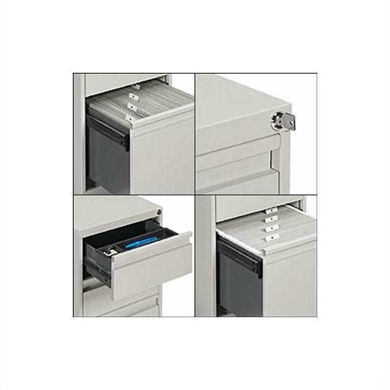 Light Grey 3 Drawer Vertical Metal File Cabinet X75560