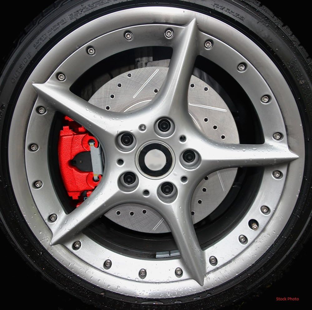 Red Powder Coated Caliper Assembly Set Kit R312