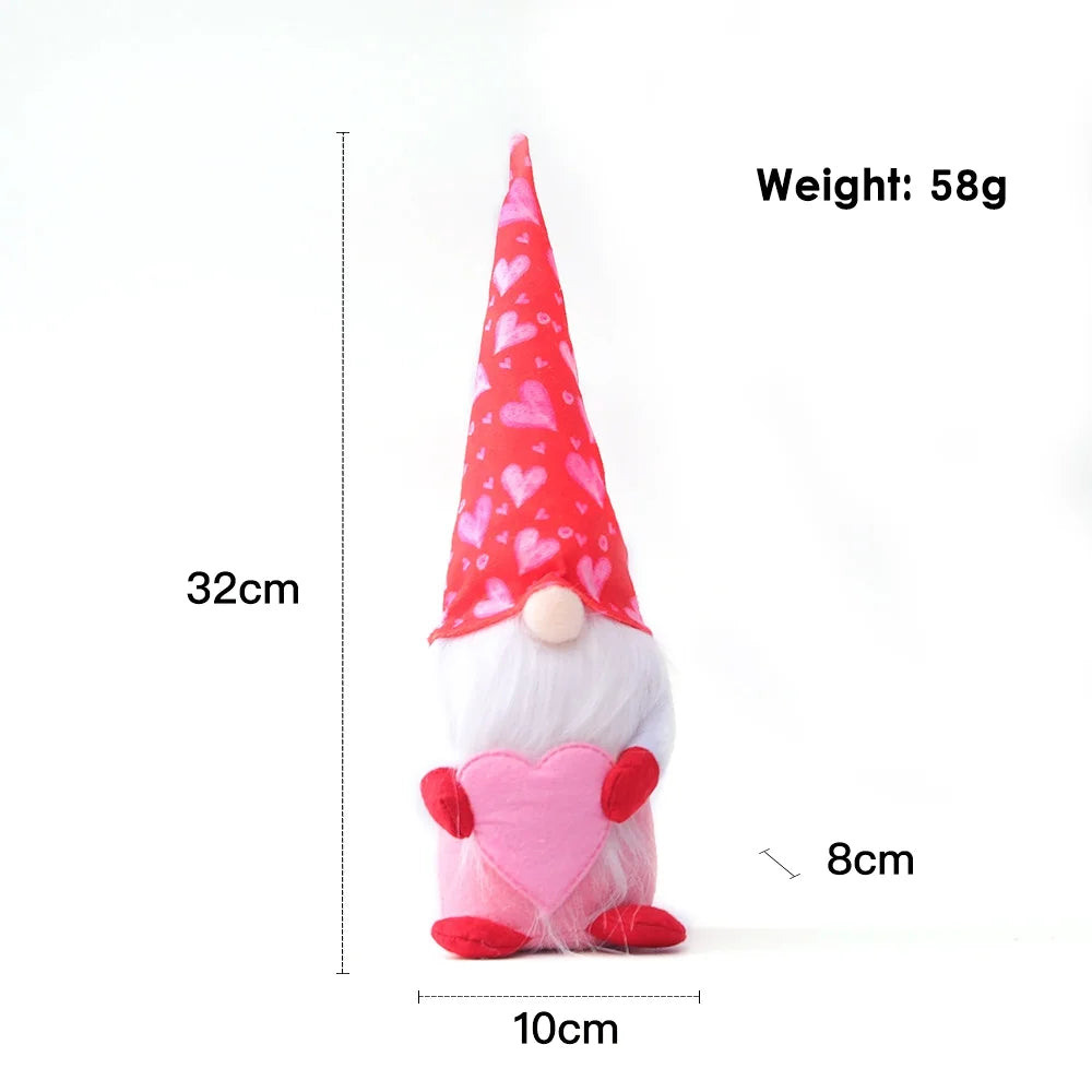 Valentine's Day Gnomes Plush Decorations A5448