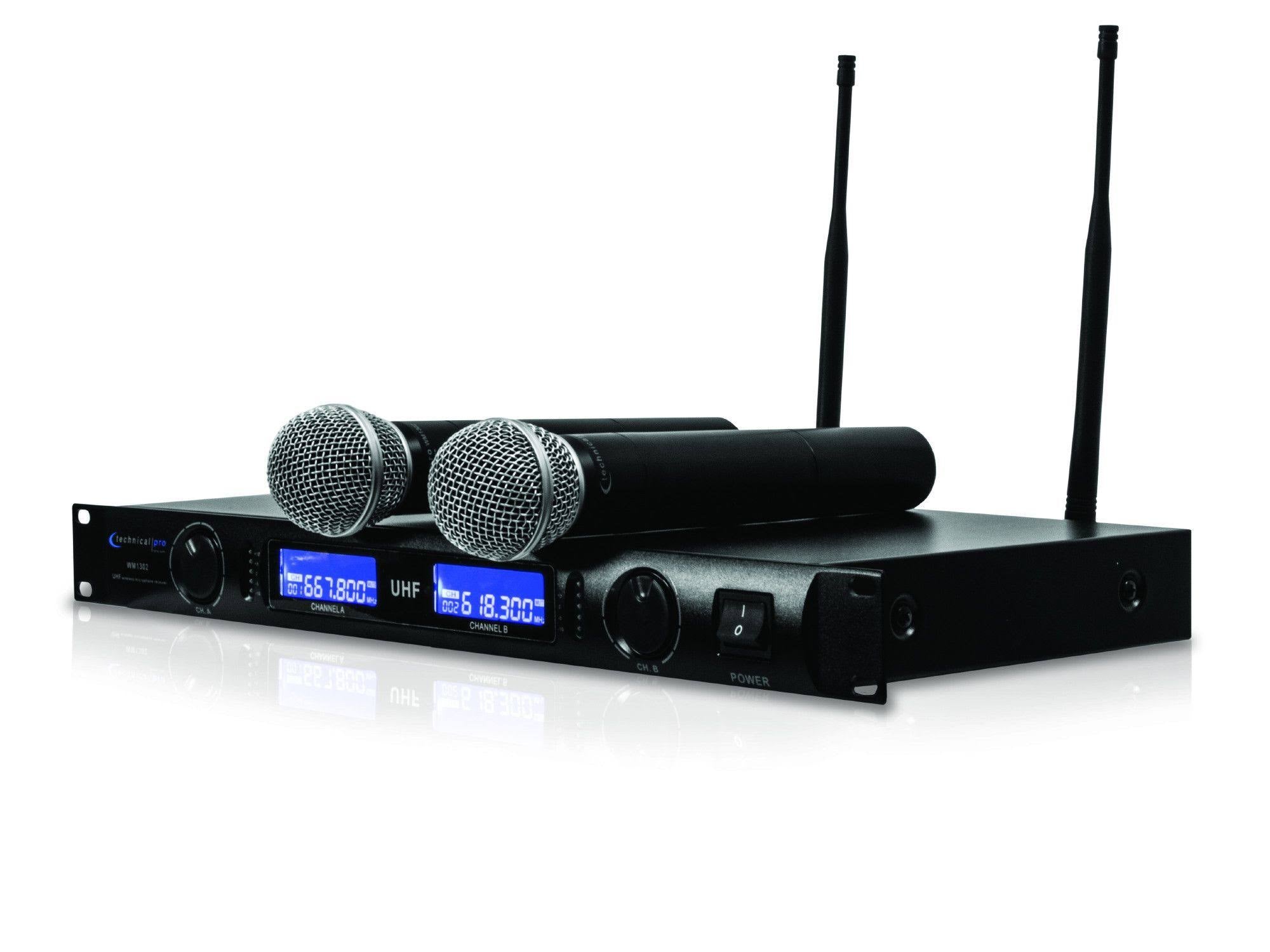 UHF Dual Wireless Microphone System J966