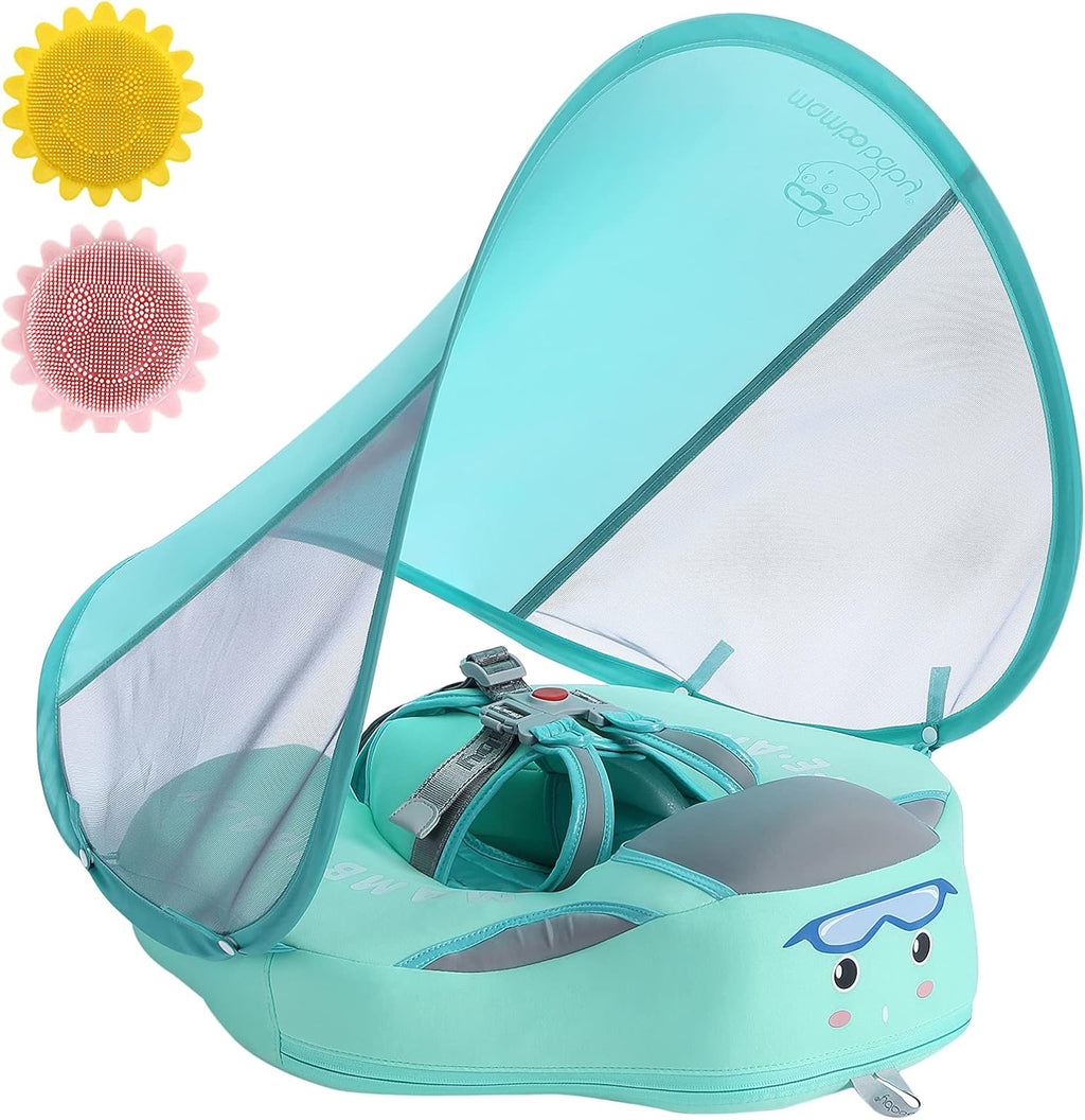 Baby Pool Float with Canopy UPF 50+, Non Inflatable L295