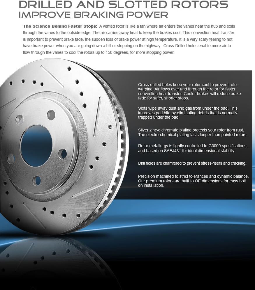 239 mm 4 Lug Rotors Set Pack of 2 N1716