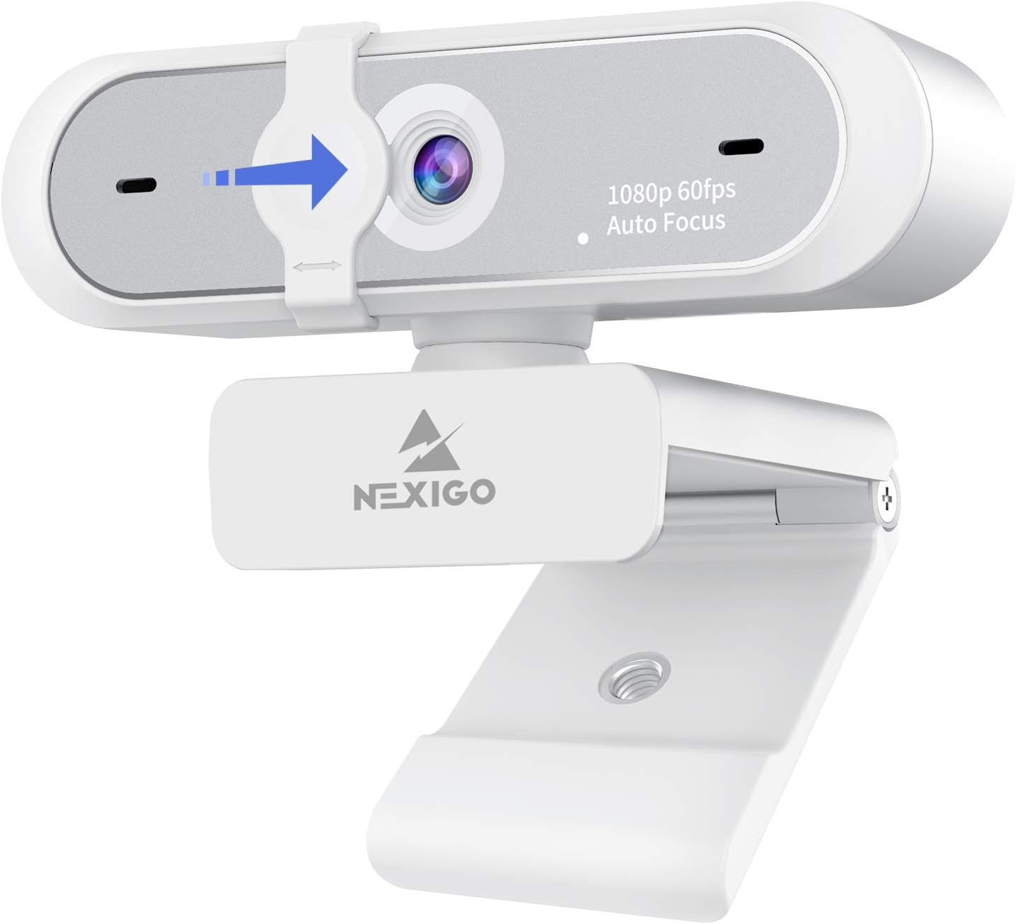 1080P 60FPS Webcam with Dual Microphone & Cover, Autofocus C598189