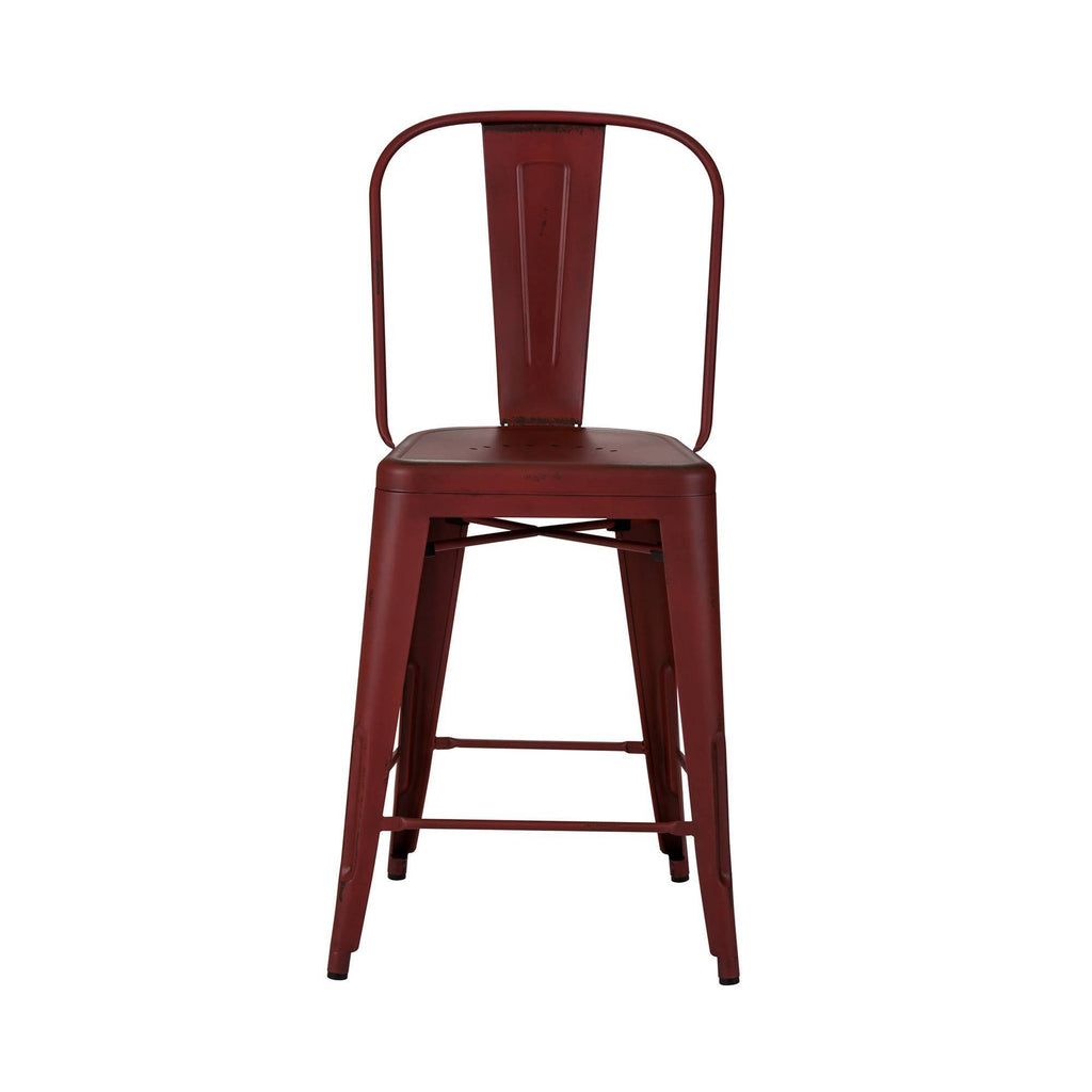 Red Back Counter Stool Set of 2 W33596