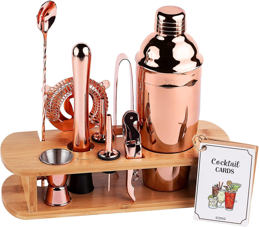 11-Piece Bartender Kit Bar Tools Set with Stand P494511