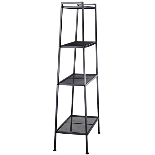 Black 4 Tier Metal Ladder Bookshelf K676