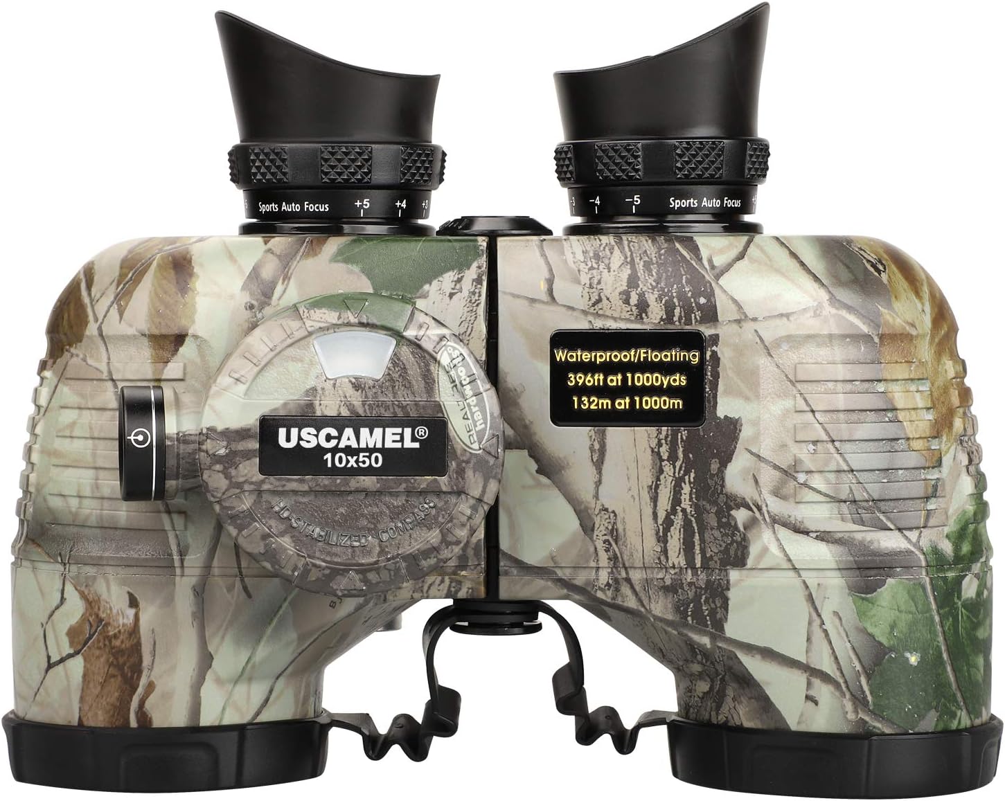 10x50 Waterproof Marine Binoculars with Rangefinder Compass Z95886
