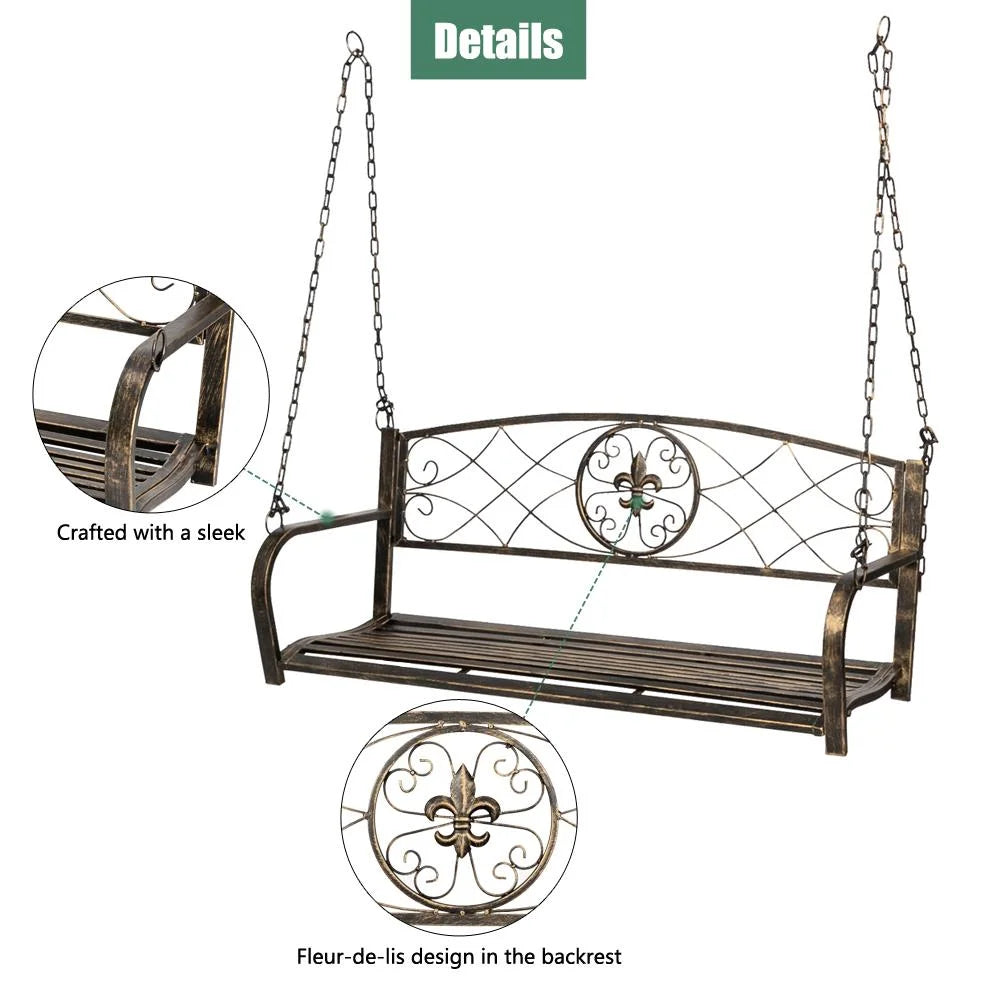Metal Porch Swing Chair Z49204