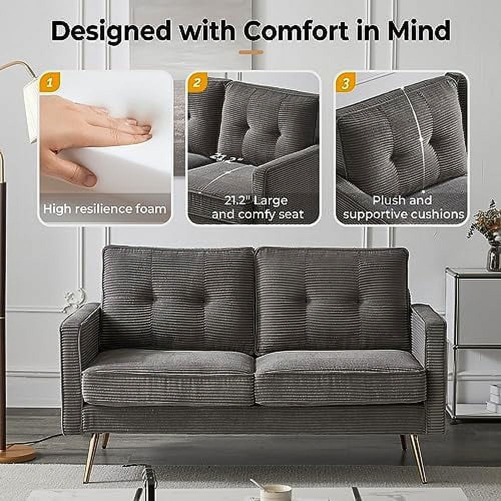 White Faux Sherpa 2-Seater Loveseat Sofa X410375