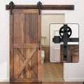 Single Wood Sliding Barn Door Hardware Kit B230