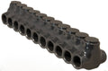 Black Insulated Multi-Cable Connector Dual Entry 11 Ports F42618