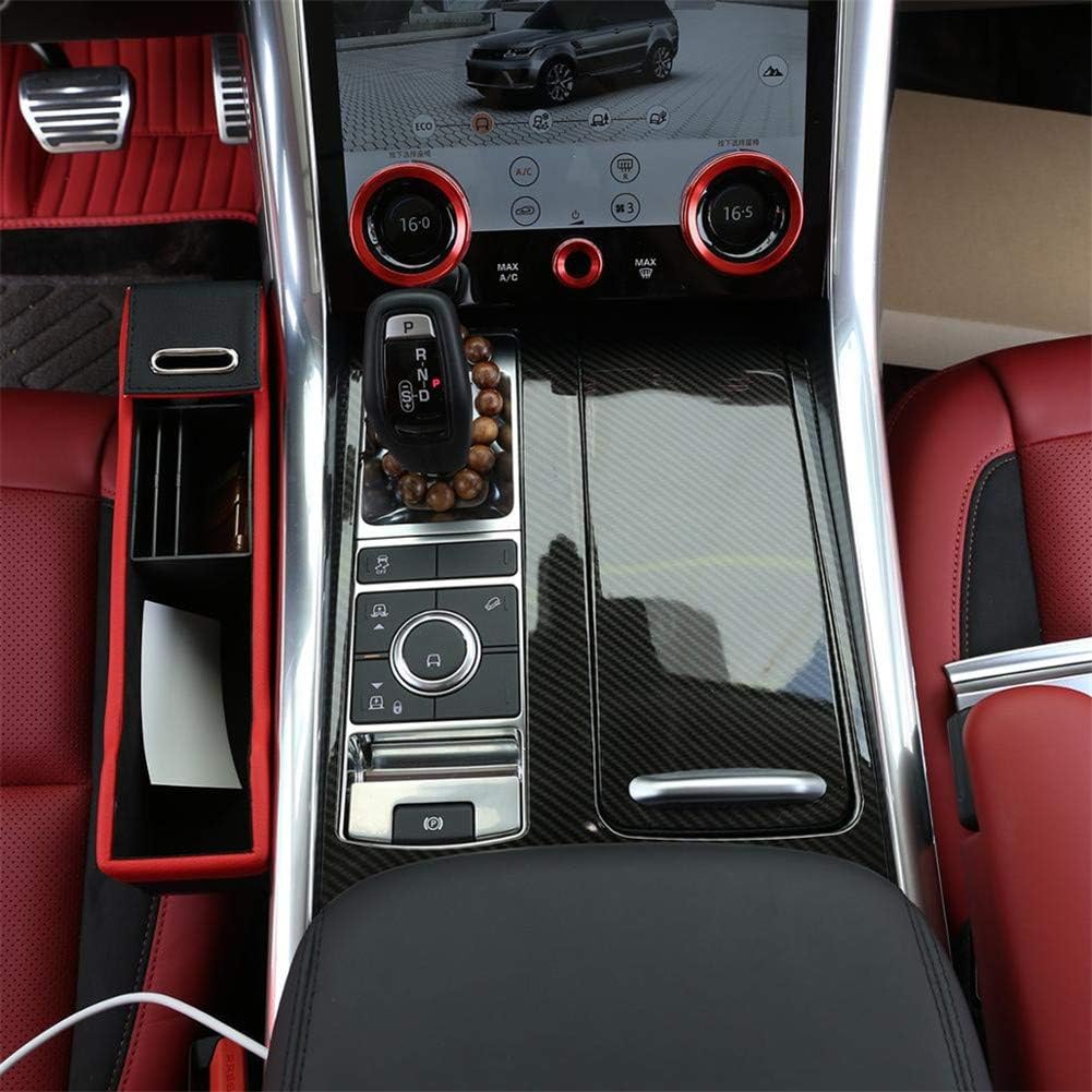 Carbon Fiber Style ABS Plastic Center Console Panel Cover Frame Trim Pack of 2 Z58274