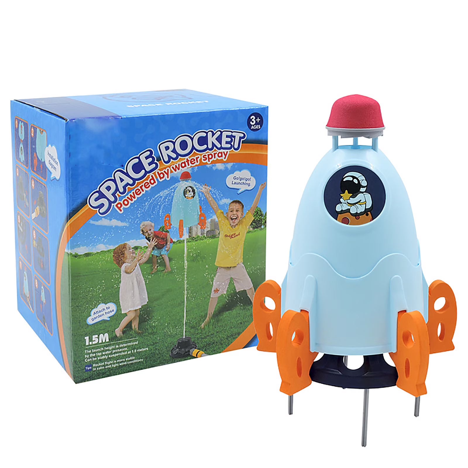 Rocket Sprinkler Outdoor Water Spray Toy D7076