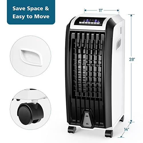 Evaporative Air Cooler with Remote Control, 3 Modes, 7.5H Timer, 6.5L Water Tank G480265