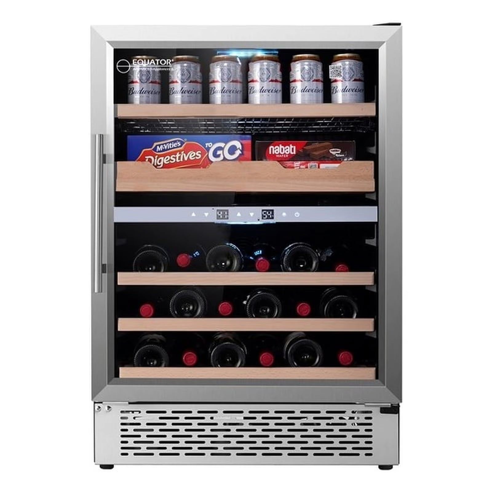 2-Zone Gourmet Center with Wine Bottle Storage K47827