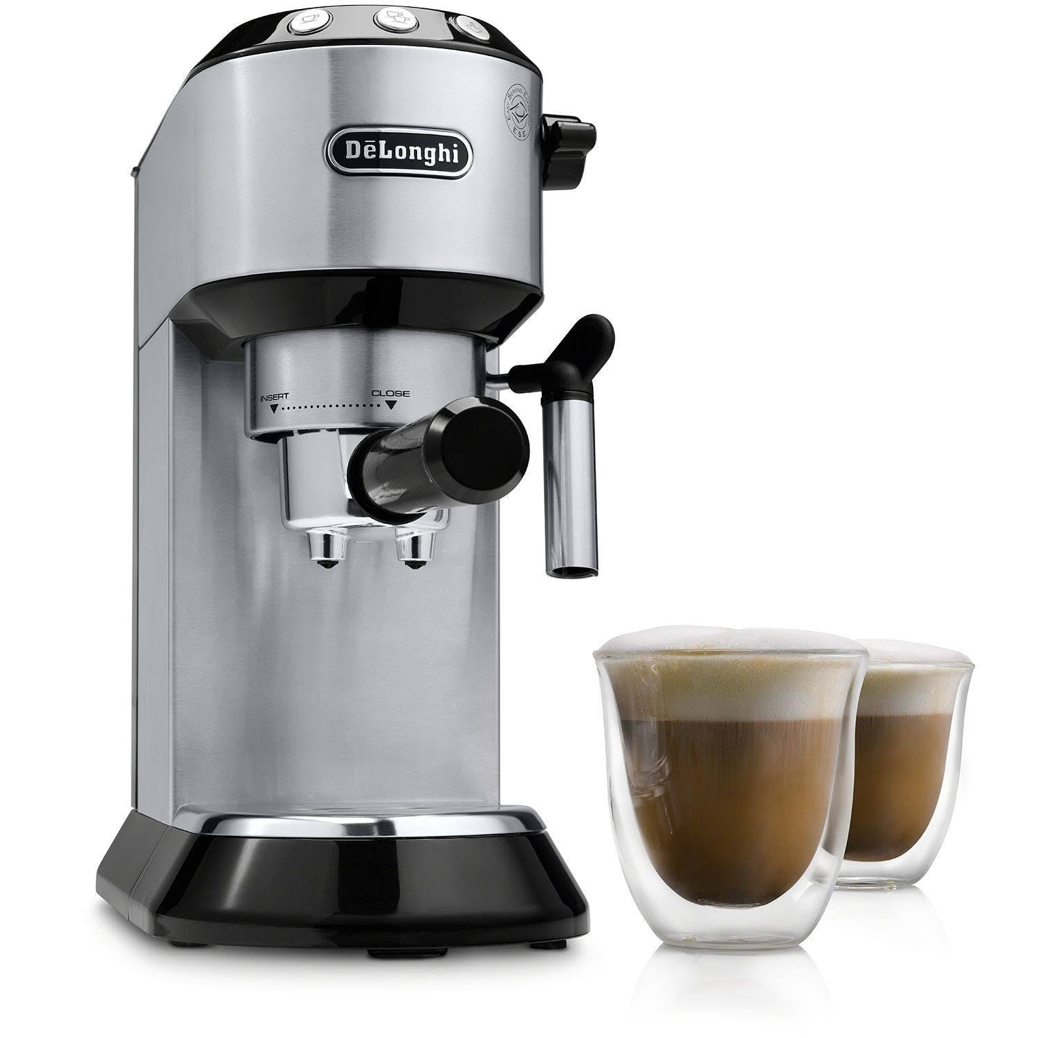 15-Bar Espresso Machine with 2 Cappuccino Glasses B9392