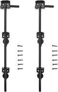 Heavy Duty Steel Gate Drop Rod 18 inch Black Finish 2 Pack W2812