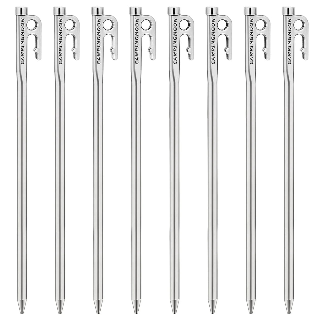 Steel Tent Stakes Pegs with Hook and Hole Design R28862