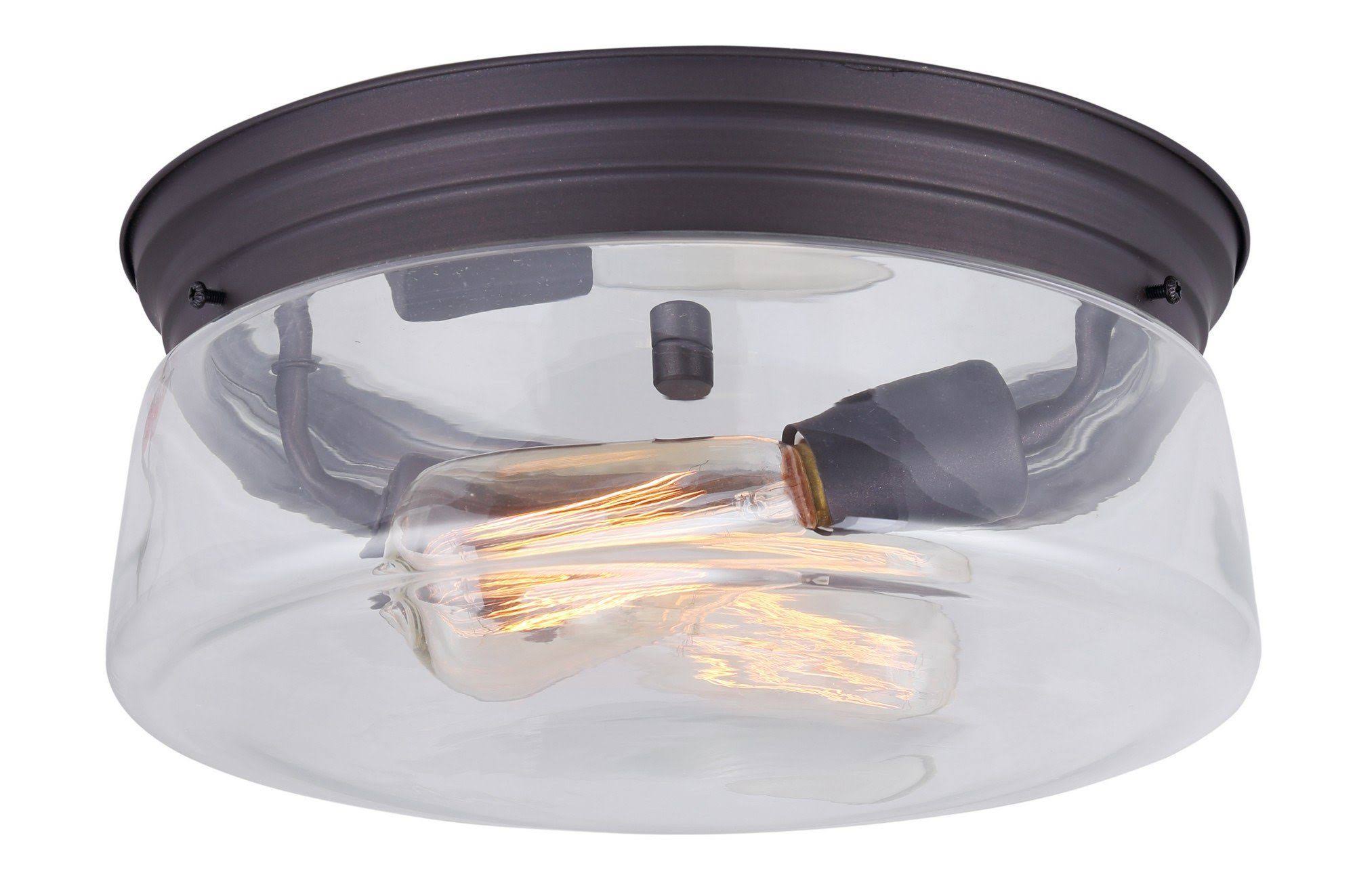 Oil Rubbed Bronze 2 Bulb Flushmount Q953351