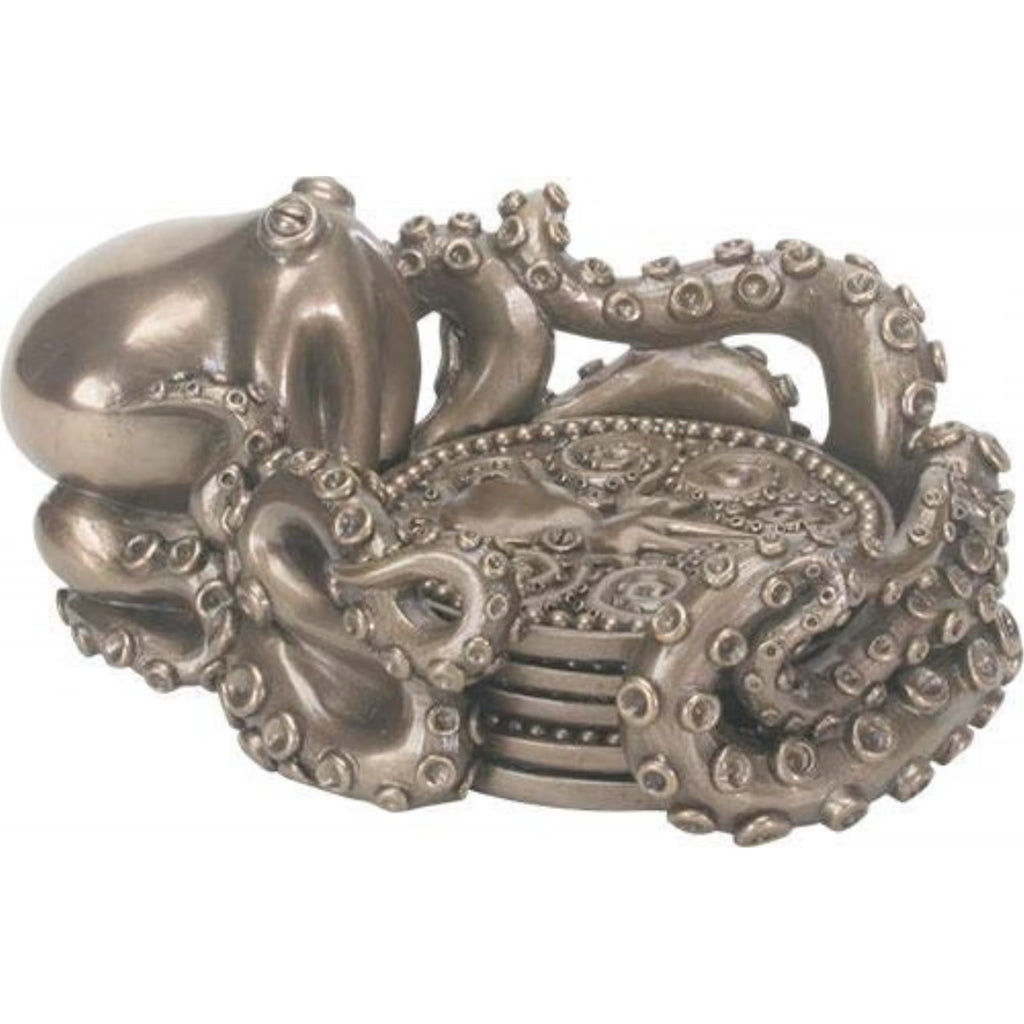 Octopus Coaster Holder with 4 Coasters E68451