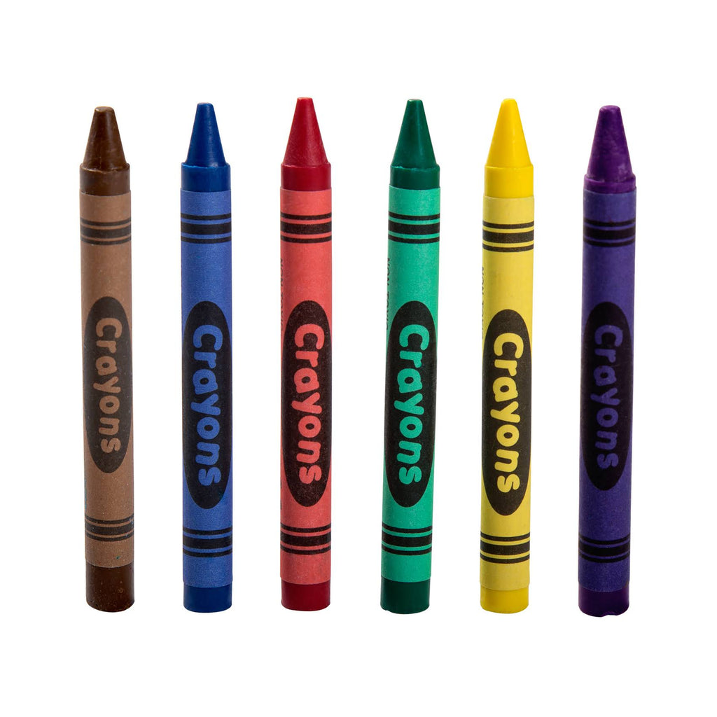 6 Color Bulk Crayons, Case of 3,000 G505109