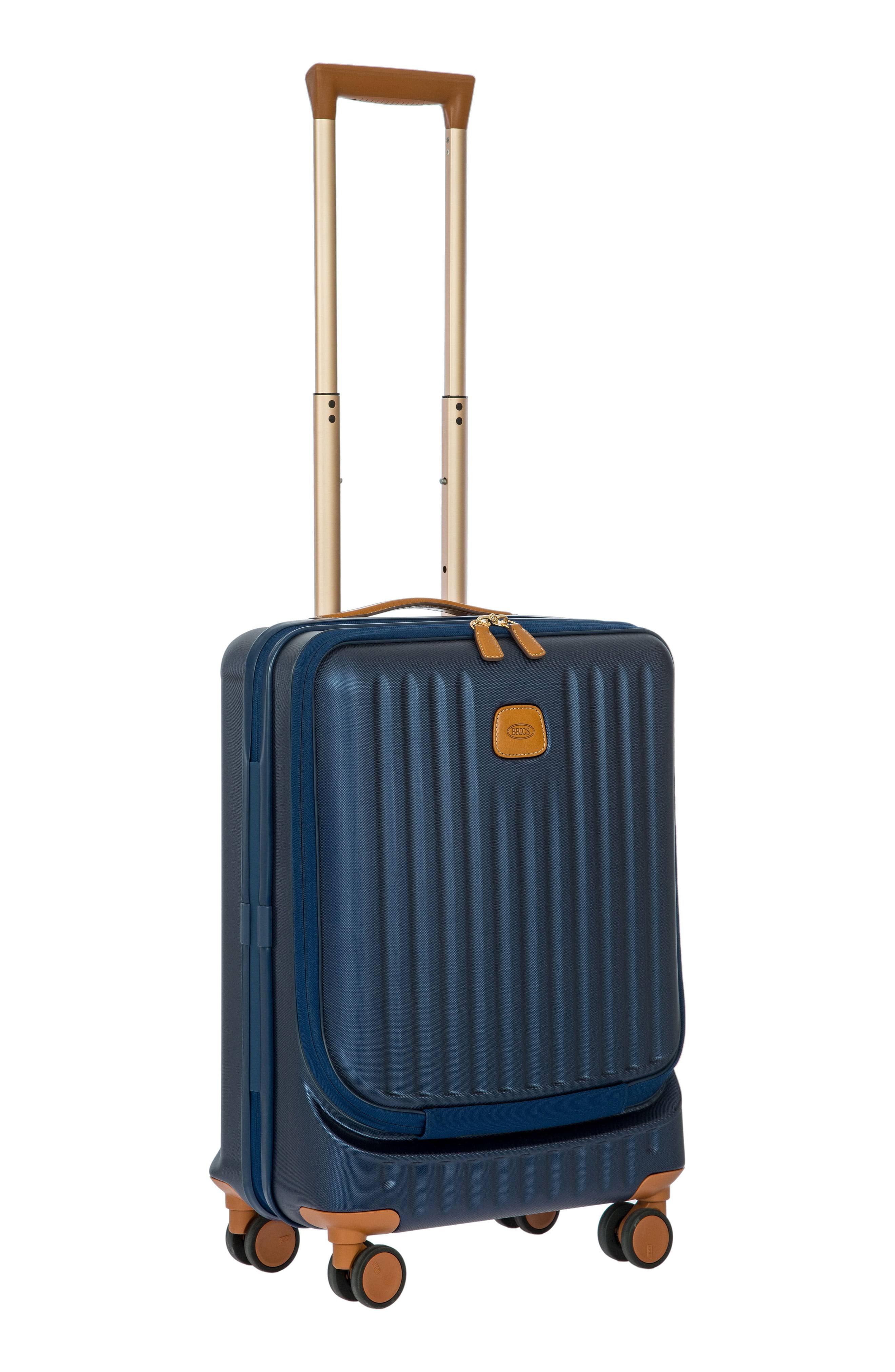 Matte Blue 21x22 Carry-On Spinner with Pocket N93222