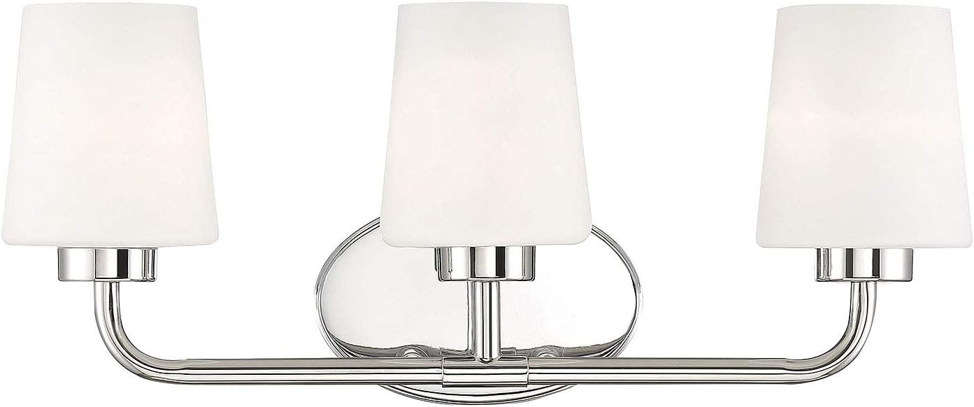 Warm Brass 3-Light Bathroom Vanity Light D426