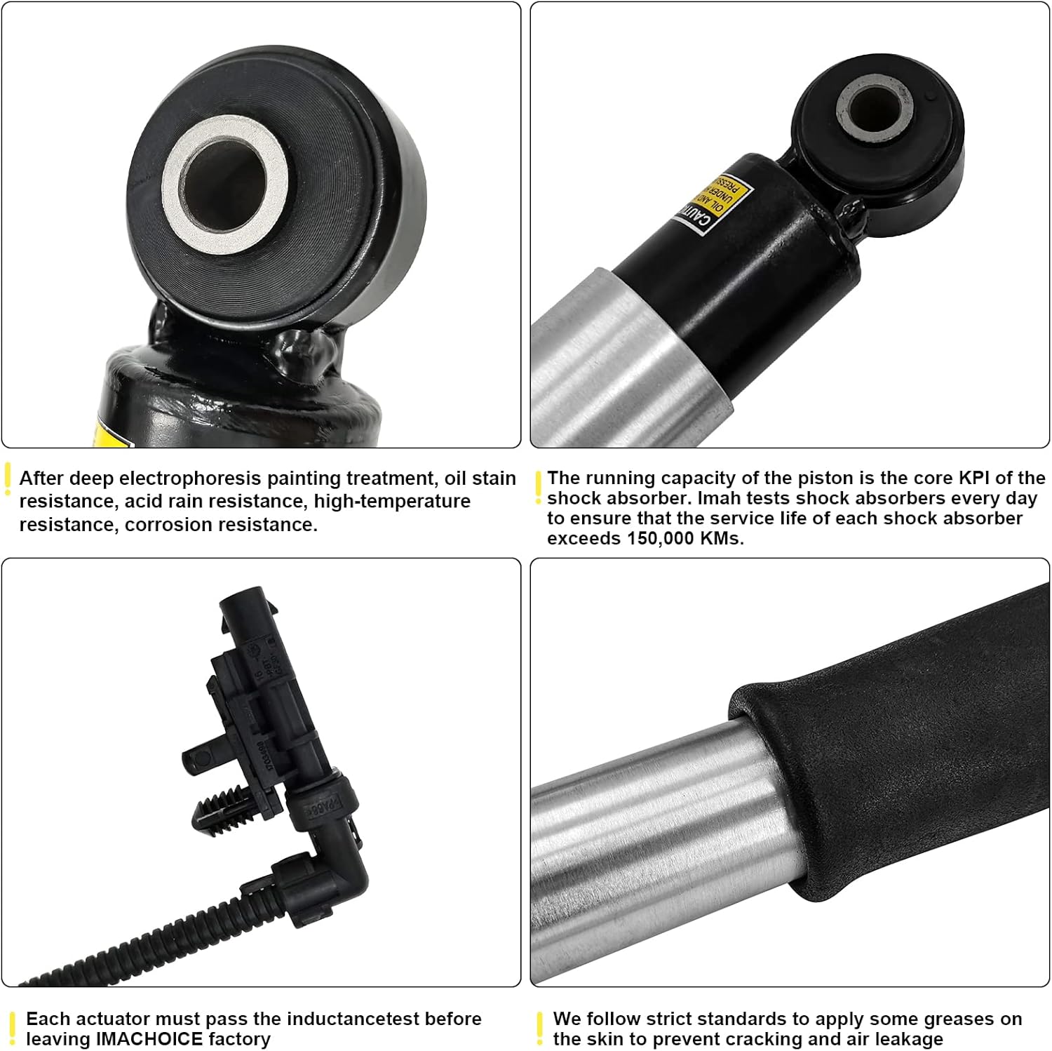Rear Air Shocks and Struts Adjustable Car Suspension Shock Absorbers E7570
