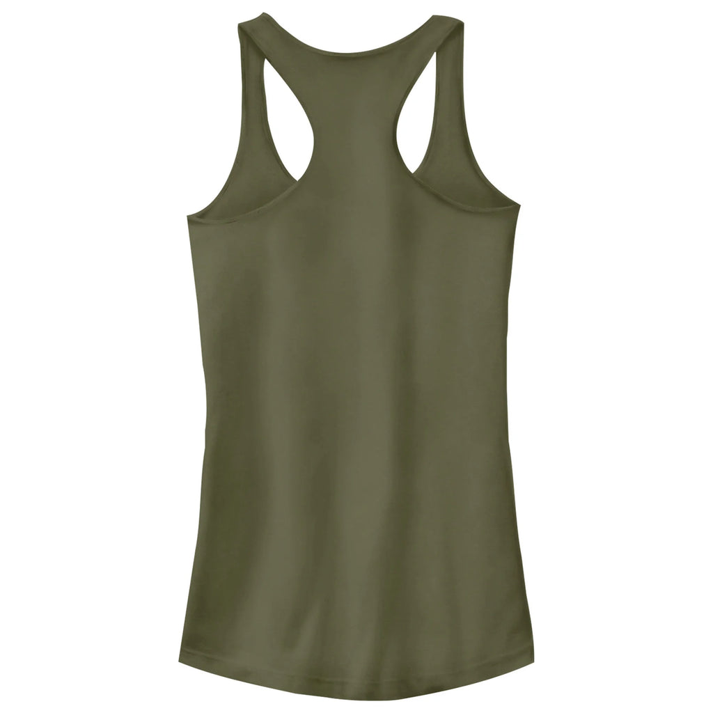 Military Green Racerback Tank Top X1688