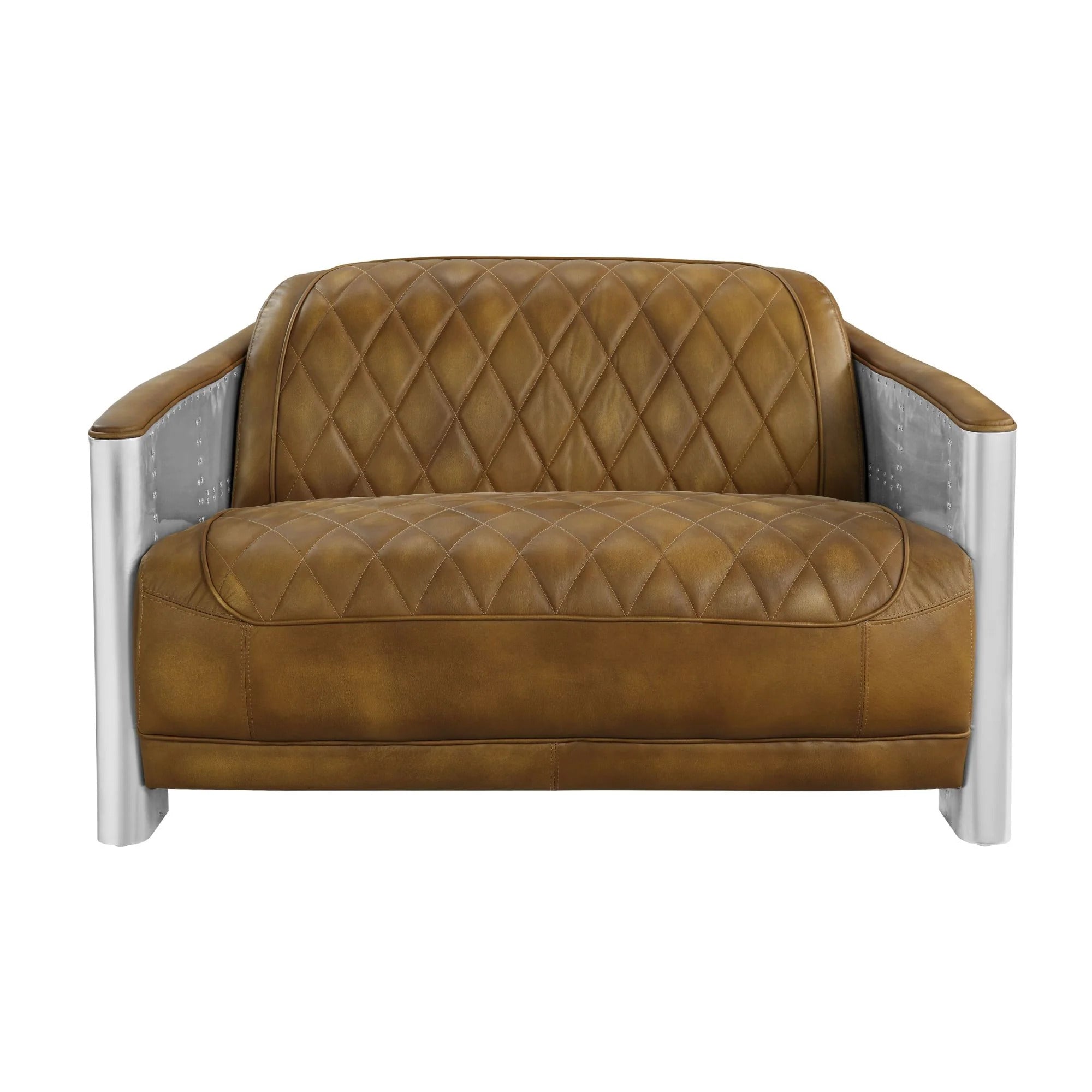Espresso Top Grain Leather Loveseat K7357