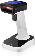 2 in 1 Wireless & Wired Barcode Scanner with Charging Base, Pack of 2 D203