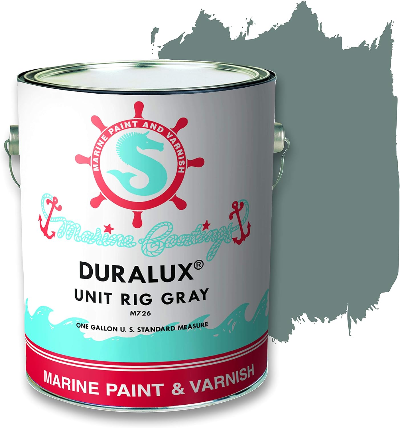 Marine Paint, Signal Red, 1 Gallon Pack of 2 F591
