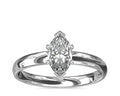 14K White Gold Marquise Cut Diamond Solitaire Ring D837468