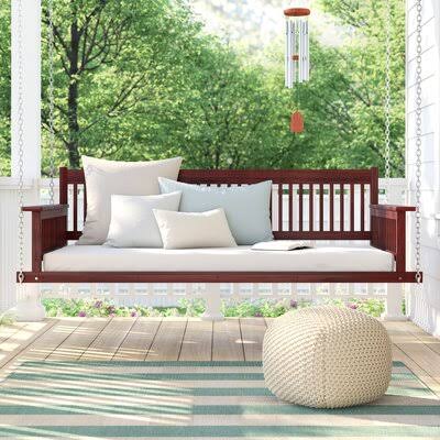 Red Day Bed Porch Swing J671951