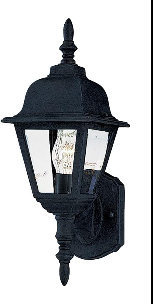 Black Outdoor Wall Sconce 1-Light 60 Watts C453